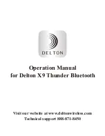 Delton X9 Thunder Operation Manual preview