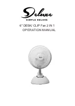 Deluxe HIFANXCLIP6A Operation Manual preview