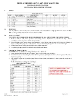 Preview for 1 page of DEMA 607-3 Installation Instructions