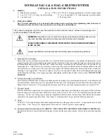 Preview for 1 page of DEMA 633AG-1 Installation Instructions Manual