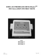 DEMA Chemaster DM-813-PDLL-1T Installation Instructions Manual preview