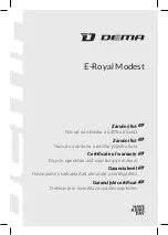 DEMA E-Royal Modest 2021 Operation And Maintenance Manual preview