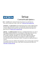 Preview for 8 page of DEMA Flex Flow Quick Start Manual