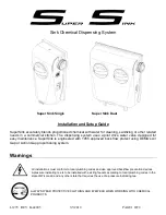 DEMA Super Sink Series Installation And Setup Manual preview