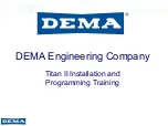 Предварительный просмотр 1 страницы DEMA TITAN II Installation And Programming Training