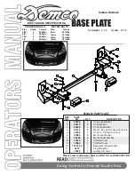 Demco BASE PLATE Operator'S Manual preview