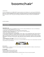 Preview for 2 page of Demco BOOMCHAIR Owner'S Manual