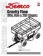 Preview for 1 page of Demco Gravity Flow 550 User Manual