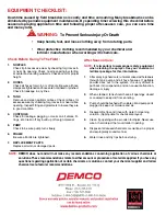 Предварительный просмотр 16 страницы Demco LIL'THUMPER Operator'S Manual