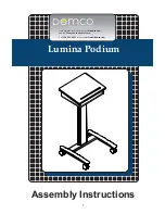 Demco MooreCo Balt Lumina Podium 27562 Assembly Instructions Manual preview