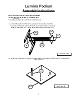 Preview for 3 page of Demco MooreCo Balt Lumina Podium 27562 Assembly Instructions Manual