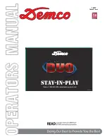 Demco Stay-In-Play Duo Operator'S Manual preview