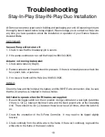 Предварительный просмотр 19 страницы Demco Stay-In-Play Duo Operator'S Manual