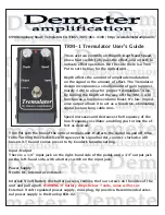 Demeter Amplification TRM-1 Tremulator User Manual preview