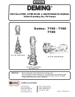 Preview for 1 page of Deming 7150 Series Installation, Operation & Maintenance Manual