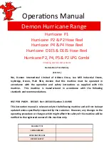 Demon International Hurricane D1ES Operation Manual preview