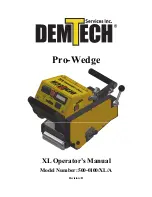 Demtech 500-0100/XL/A Operator'S Manual preview