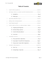 Preview for 3 page of Demtech Pro-Wedge VM-20 Operator'S Manual