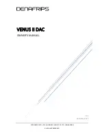 Предварительный просмотр 1 страницы DENAFRIPS VENUS II Owner'S Manual