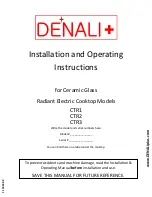 Denali Plus CTR1 Installation And Operating Instructions Manual preview