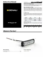 Denali B6 Instruction Manual preview