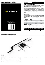 Denali LAH.07.10401 Instruction Manual preview