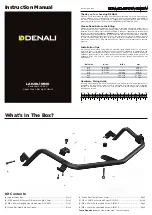 Предварительный просмотр 1 страницы Denali LAH.08.10900 Instruction Manual