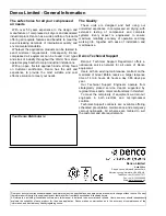 Предварительный просмотр 32 страницы Denco C120-3 Operation Manual