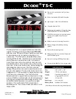 Preview for 1 page of DENECKE DCODE TS-C Quick Start Manual