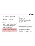 Preview for 5 page of Deni 9760 Instructions For Proper Use And Care Manual