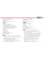 Preview for 15 page of Deni 9760 Instructions For Proper Use And Care Manual