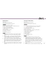 Preview for 29 page of Deni 9760 Instructions For Proper Use And Care Manual