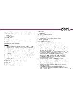 Preview for 33 page of Deni 9760 Instructions For Proper Use And Care Manual