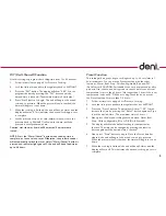 Preview for 9 page of Deni 9770 Instructions For Proper Use And Care Manual