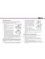 Preview for 11 page of Deni 9770 Instructions For Proper Use And Care Manual