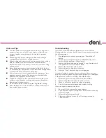 Preview for 13 page of Deni 9770 Instructions For Proper Use And Care Manual