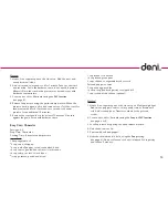 Preview for 15 page of Deni 9770 Instructions For Proper Use And Care Manual