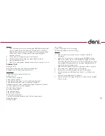 Preview for 17 page of Deni 9780 Instructions For Proper Use And Care Manual