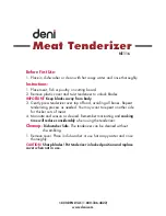 Deni MT-116 Instruction Manual preview