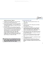 Preview for 5 page of Deni Soft Senve 5530 Instructions Manual