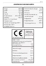 Preview for 23 page of DENIA DC-80 Usage And Maintenance Instructions