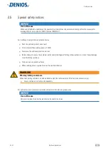 Preview for 25 page of Denios base-line 1 FA Operating Manual