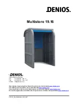 Preview for 1 page of Denios Multistore 19.16 User Manual