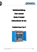 Preview for 1 page of Denios PolySafe-Depot Typ K User Manual