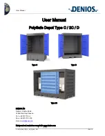 Denios PolySafe Depot Type C User Manual preview