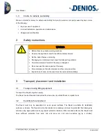 Preview for 4 page of Denios PolySafe Depot Type C User Manual