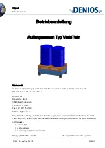 Denios VarioTwin TW 201 User Manual preview