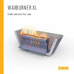 Предварительный просмотр 1 страницы DENK WAXBURNER XL Instructions For Use Manual