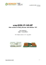 Denkovi smartDEN IP-16R-MT User Manual предпросмотр