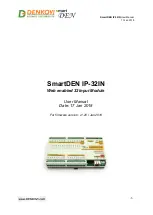 Denkovi SmartDEN IP-32IN User Manual предпросмотр